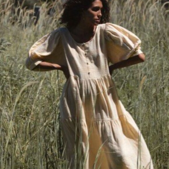 Daughters of India Ela dress in chamomile - Picture 7 of 8